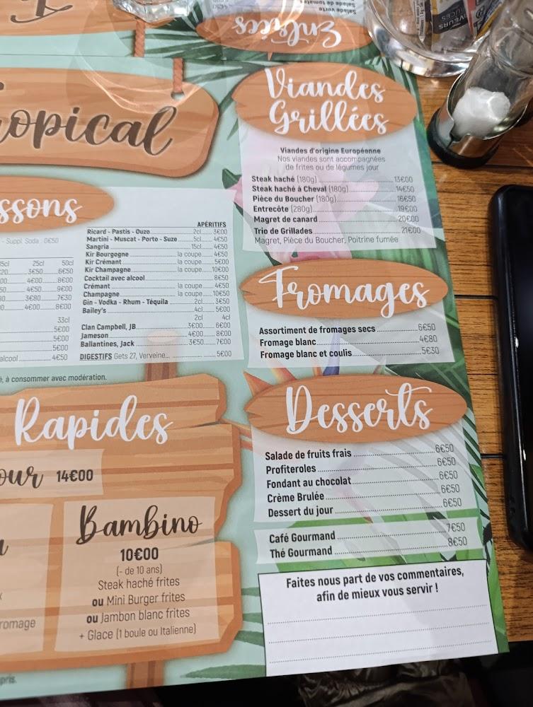 Le Tropical - Menu Image 3